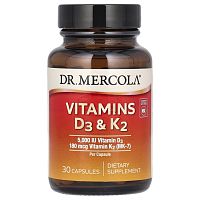 Vitamins D3 & K2 (Витамины D3 и K2) 30 капсул (Dr. Mercola)