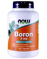 Boron 3 мг 250 капс (NOW)