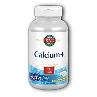 Calcium+ ActivGels 1000 мг 200 гелевых капсул (KAL) СРОК ГОДНОСТИ 12/2024