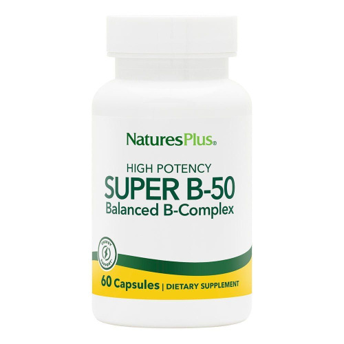 SUPER B-50 COMPLEX 60 капсул (NaturesPlus) SUPER B-50 COMPLEX 60 капсул (NaturesPlus)