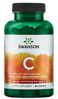 Vitamin C with Bioflavonoids - Featuring Pureway-C (витамин С с биофлавоноидами с PureWay-C) 1000 мг 90 таблеток (Swanson)