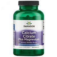 Calcium Citrate Plus Magnesium (Цитрат Кальция и Магний) 150 капсул (Swanson)