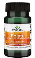 Folate 5-Methyltetrahydrofolic Acid 800 мкг 30 вег капсул (Swanson) СРОК ГОДНОСТИ 11/2024