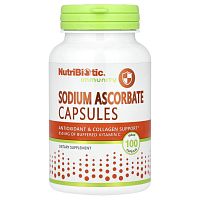 Immunity Sodium Ascorbate (Аскорбат Натрия) 100 капсул (NutriBiotic)