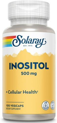 Inositol (Инозитол) 500 мг 100 вег капсул (Solaray) Inositol (Инозитол) 500 мг 100 вег капсул (Solaray)