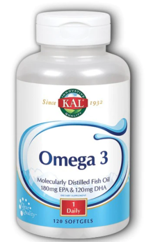 Omega 3 (Омега 3) 1000 мг 120 гелевых капсул (KAL) Omega 3 (Омега 3) 1000 мг 120 гелевых капсул (KAL)