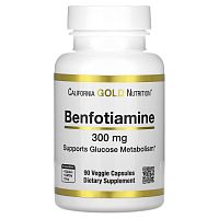 Benfotiamin (бенфотиамин) 300 мг 90 капсул (California Gold Nutrition)