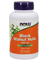 Black Walnut Hulls 500 мг 100 капс (NOW)