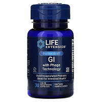 FLORASSIST GI with Phage Technology (добавка для ЖКТ с фаговой технологией) 30 капсул (Life Extension)