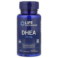 DHEA (ДГЭА) 15 мг 100 капсул (Life Extension)