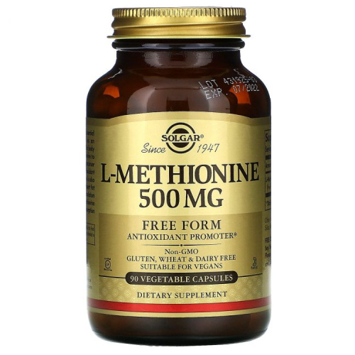 L-Methionine (L-метионин) 500 мг 90 вег. капсул (Solgar) L-Methionine (L-метионин) 500 мг 90 вег. капсул (Solgar)