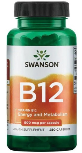 Vitamin B-12 (Витамин B12) 500 мкг 250 капс (Swanson) Vitamin B-12 (Витамин B12) 500 мкг 250 капс (Swanson)