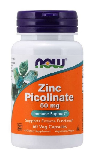 Zinc Picolinate (Цинк) 50 мг 60 капсул (NOW)