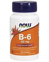 Vitamin B-6 50 мг 100 табл (NOW)