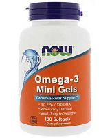 Omega-3 Mini Gels 180 капсул (NOW)