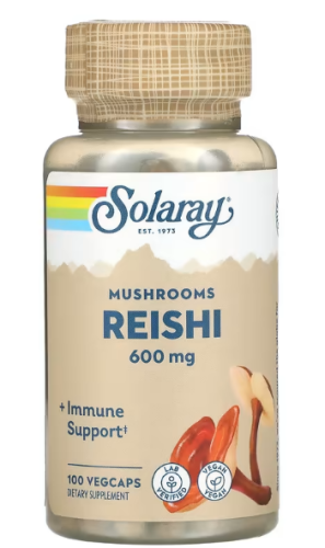 Reishi Mushroom (Грибы рейши) 600 мг 100 капсул (Solaray) Reishi Mushroom (Грибы рейши) 600 мг 100 капсул (Solaray)