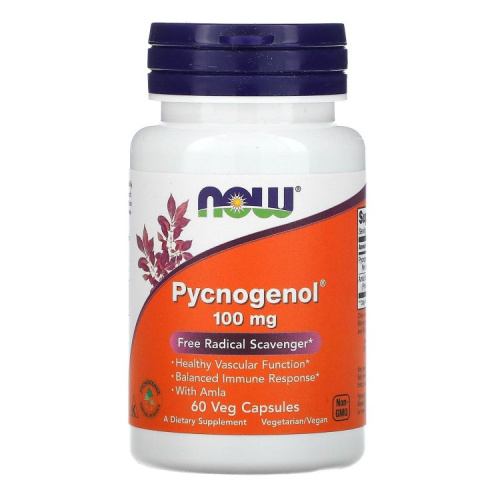 Pycnogenol (Пикногенол) 100 мг 60 капсул (NOW) Pycnogenol (Пикногенол) 100 мг 60 капсул (NOW)