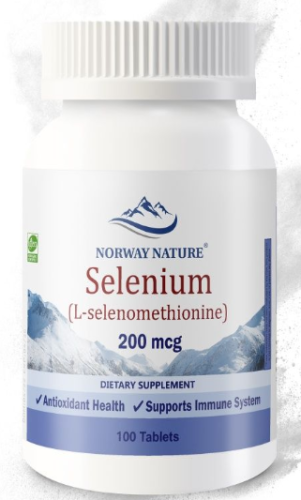 Selenium 200 мкг 100 таблеток (Norway Nature) Selenium 200 мкг 100 таблеток (Norway Nature)