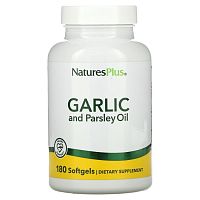 GARLIC and Parsley oil (Масло чеснока и петрушки) 180 softgels (NaturesPlus) срок годности до 09/25