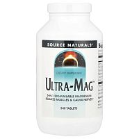 Ultra-Mag (Магниевый комплекс с витамином B6) 240 таблеток Source Naturals)
