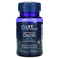 Super Ubiquinol CoQ10 для поддержки митохондрий 100 мг 30 капсул (Life Extension)