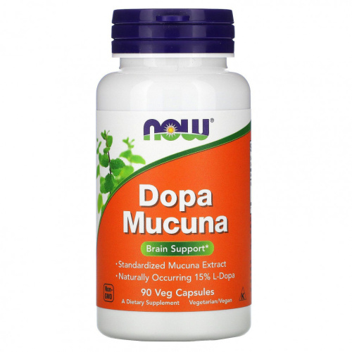 Dopa Mucuna (Экстракт семян мукуны) 90 вег капсул (NOW) Dopa Mucuna (Экстракт семян мукуны) 90 вег капсул (NOW)