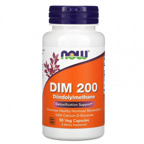 DIM 200 (дииндолилметан) 90 вегх капсул (NOW)