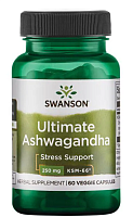 Ultimate Ashwagandha (Ашваганда KSM-66) 250 мг 60 вег. капсул (Swanson)