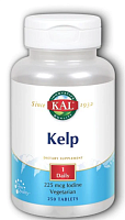 Kelp Iodine (Водоросли Источник йода) 225 мг 250 таблеток (KAL)