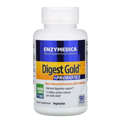 Digest gold + probiotics 90 капсул (Enzymedica) СРОК ГОДНОСТИ 11/2024