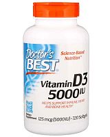 Best Vitamin D-3 5000 МЕ 720 капс (Doctor's Best) Срок годности до 05/2025