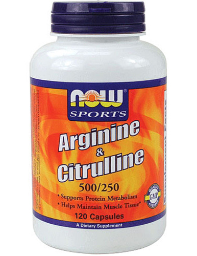 Arginine 500 мг & Citrulline 250 мг 120 капс (NOW) Arginine 500 мг & Citrulline 250 мг 120 капс (NOW)