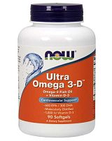 Ultra Omega 3-D 90 капс (NOW)