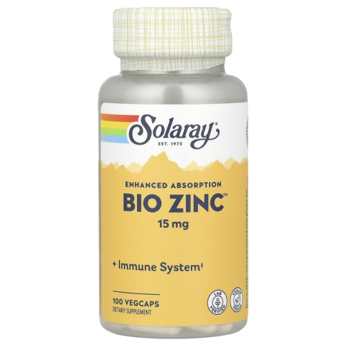 Bio Zinc (Био Цинк) 15 мг 100 капсул (Solaray) Bio Zinc (Био Цинк) 15 мг 100 капсул (Solaray)