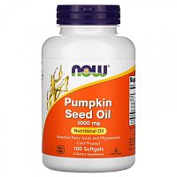 Pumpkin Seed Oil (тыквенное масло) 1000 мг 100 гелевых капсул (NOW)