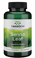 Senna Leaf (Лист Сенны) 500 мг 100 капсул (Swanson) СРОК ГОДНОСТИ 10/2024