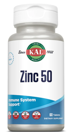 Zinc (Цинк) 50 мг 60 таблеток (KAL)