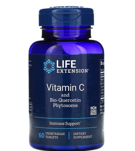 Vitamin C & Bio-Quercetin Phytosome 60 таблеток (Life Extension) Vitamin C & Bio-Quercetin Phytosome 60 таблеток (Life Extension)