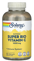 Buffered Super Bio Vitamin C (Буферизованный супербио витамин С) 500 мг 360 вег капсул (Solaray)