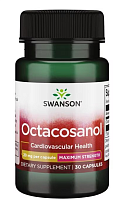 Octacosanol - Maximum Strength (Октакозанол - Максимальная сила) 20 мг 30 капсул (Swanson)  СРОК ГОДНОСТИ ДО 01/24 !!!