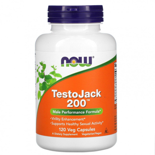 TestoJack 200 120 вег капсул (NOW)