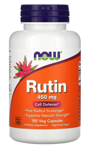 Rutin (Рутин) 450 мг 100 вег капсул (NOW) Rutin (Рутин) 450 мг 100 вег капсул (NOW)