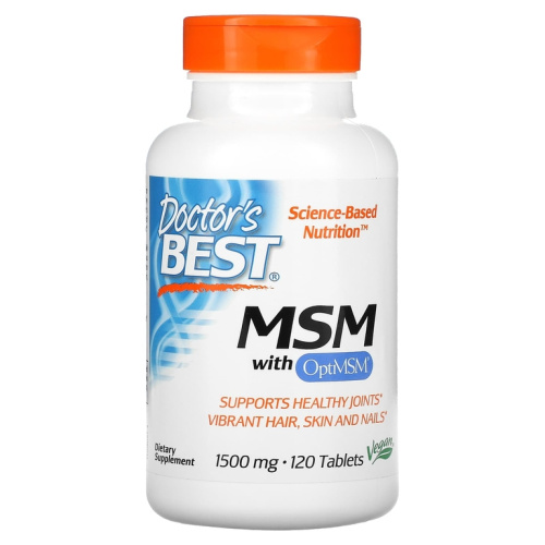 МСМ с OptiMSM 1500 мг 120 таблеток (Doctors Best) МСМ с OptiMSM 1500 мг 120 таблеток (Doctors Best)