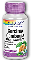 Guaranteed Potency Garcinia Cambogia Fruit Extract (Гарциния камбоджийская) 500 мг 60 капсул (Solaray) срок до 06/25