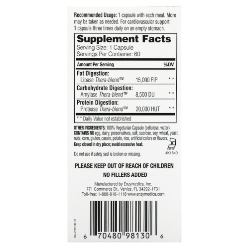 Lypo Gold 60 капсул (Enzymedica) фото 2