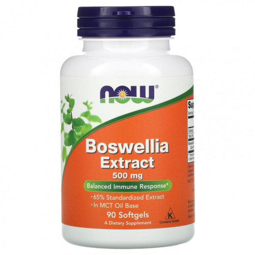 Boswellia Extract (Экстракт босвеллии) 500 мг 90 гелевых капсул (NOW) Boswellia Extract (Экстракт босвеллии) 500 мг 90 гелевых капсул (NOW)