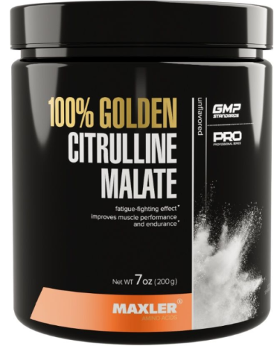 100% Golden Citrulline Malate, L-цитруллин, 200 гр (Maxler) 100% Golden Citrulline Malate, L-цитруллин, 200 гр (Maxler)