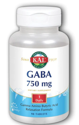 GABA (ГАМК) 750 мг 90 таблеток (KAL) GABA (ГАМК) 750 мг 90 таблеток (KAL)