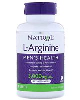 L-Arginine 3000 мг 90 табл (Natrol)