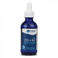 Ionic D3 + K2 (витамин D, K2) 59 мл (Trace Minerals)
